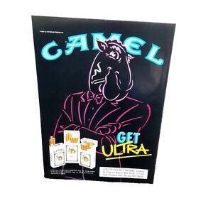 1991 Camel Cigarettes Ad Joe Camel Get Ultra Vintage Print Ad